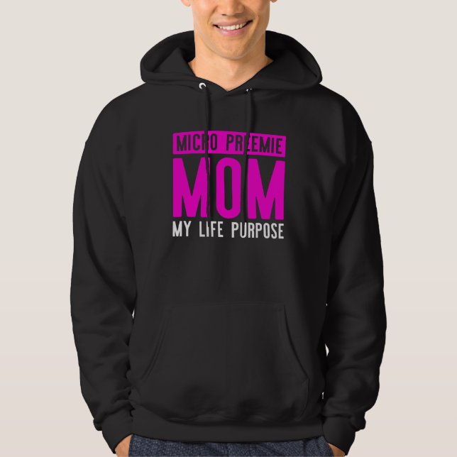 Micro Preemie Nicu Dad Way Premature Birth Hoodie (Front)