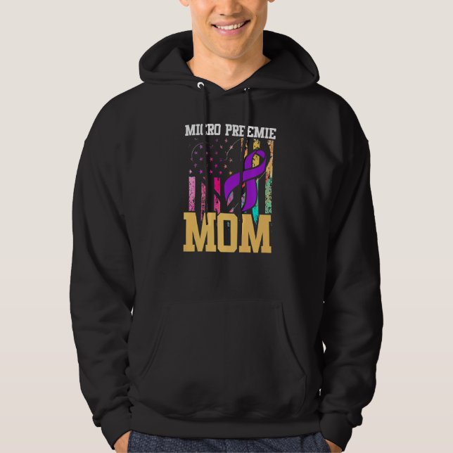 Micro Preemie NICU New Mum Inspires Premature Birt Hoodie (Front)
