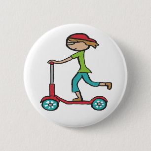 Micro Scooter 6 Cm Round Badge