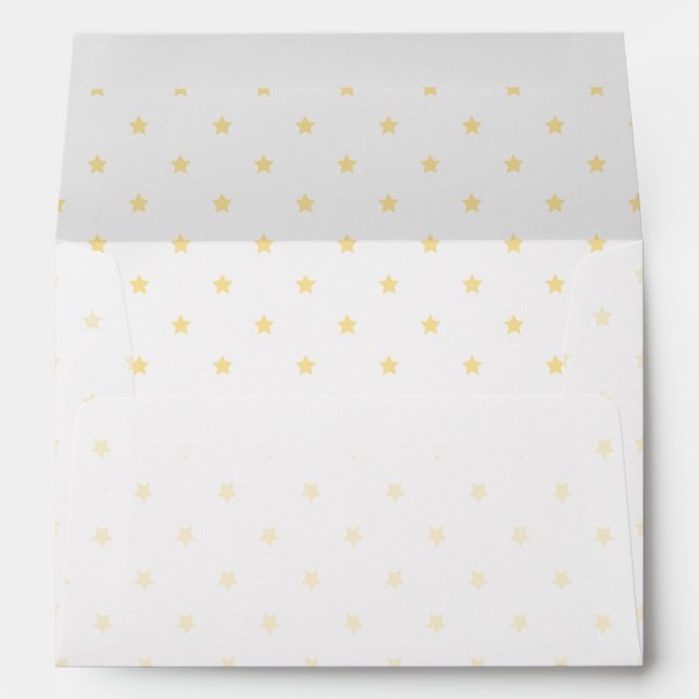 Micro Stars Canary Yellow - White Envelope (Back (Bottom))