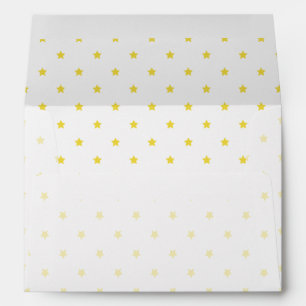 Micro Stars Golden Yellow - White Envelope