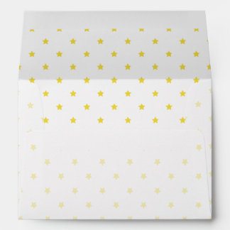 Micro Stars Golden Yellow - White Envelope