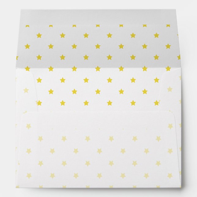 Micro Stars Golden Yellow - White Envelope (Back (Bottom))