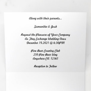 Micro weddding + Save the Date Combo Trifold