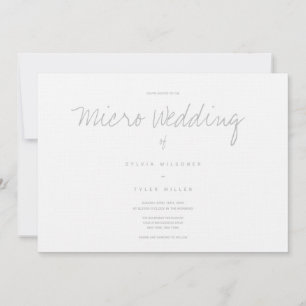 Micro Wedding White Grey Horizontal