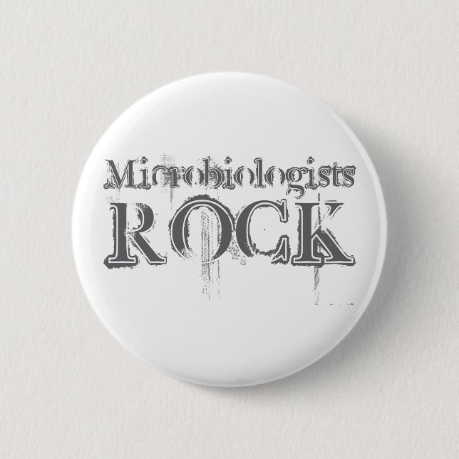 Microbiologists Rock 6 Cm Round Badge (Front)