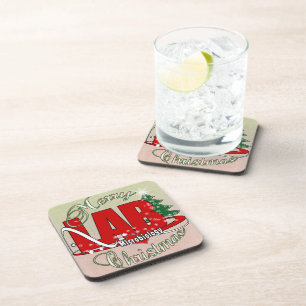 MICROBIOLOGY CHRISTMAS MEDICAL LABORATORY TECH COASTER