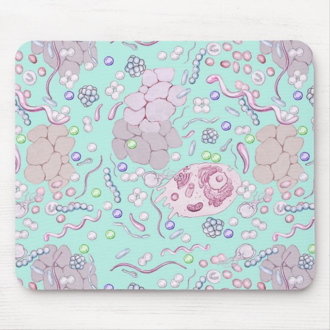 Microbiology in Blue Mouse Pad (Front)