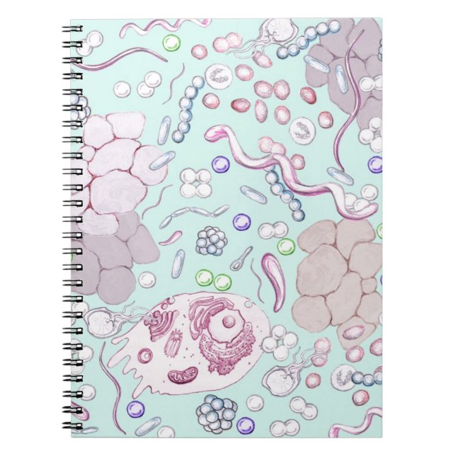Microbiology in Blue Notebook (Front)