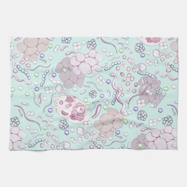 Microbiology in Blue Tea Towel (Horizontal)