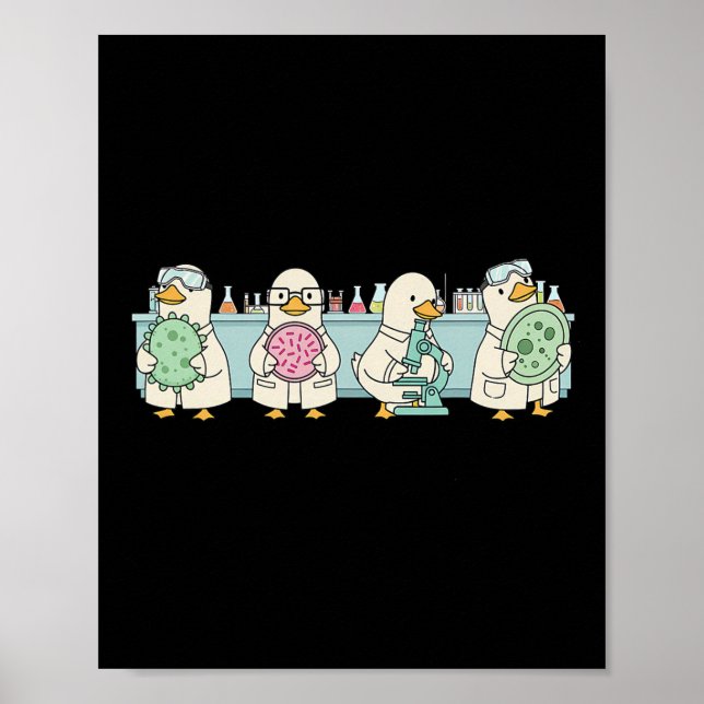Microbiology Lab Tech Science Biology Teacher Sill Poster (Front)