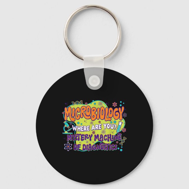 Microbiology Lab Week 2025 Mystery Machine Of Diag Key Ring (Front)
