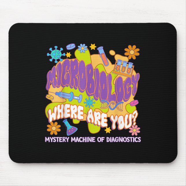 Microbiology Mystery Machine Of Diagnostics Lab We Mouse Pad (Front)