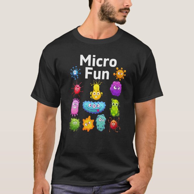 Microbiology Science Microbiologist Fun Learning S T-Shirt (Front)