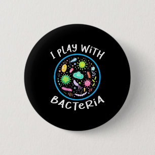 Microbiology Science Teacher 6 Cm Round Badge