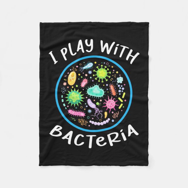 Microbiology Science Teacher Fleece Blanket (Front)
