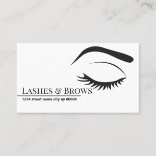 Microblading Brows & Lashes, Eyelash Extensions Business Card