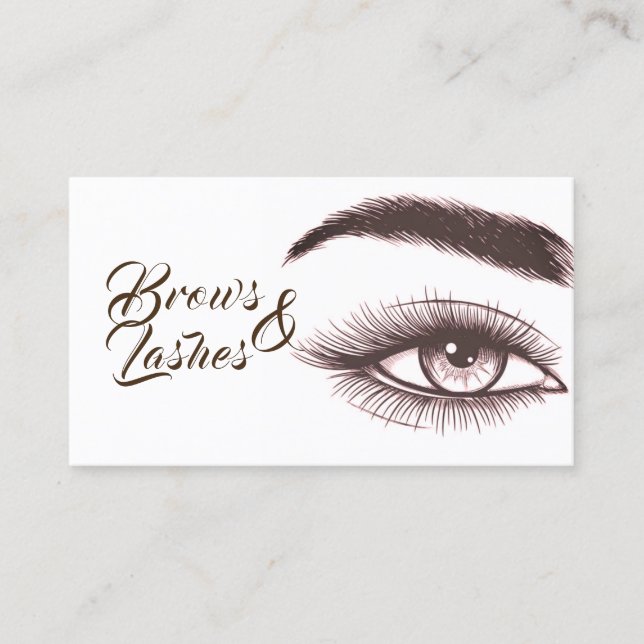 Microblading , Eyebrows, Lashes,  Permanent Makeup Business Card (Front)