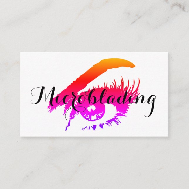 Microblading , Eyebrows, Tattoo, Permanent Makeup Business Card (Front)