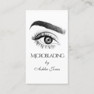 Microblading , Eyebrows, Tattoo, Permanent Makeup Business Card