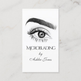 Microblading , Eyebrows, Tattoo, Permanent Makeup Business Card