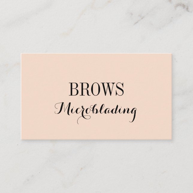 Microblading , Eyebrows, Tattoo, Permanent Makeup Business Card (Front)