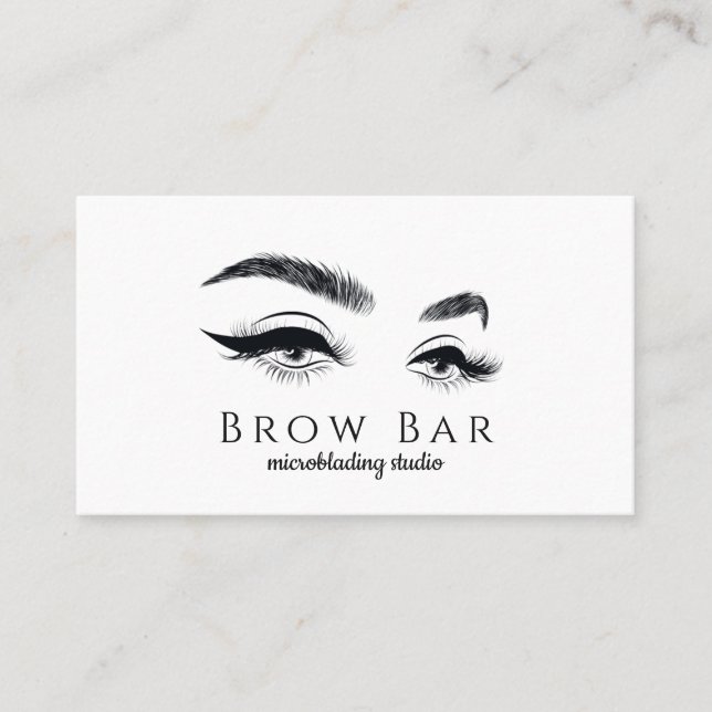 Microblading & Eyelash Extensions Business Card (Front)
