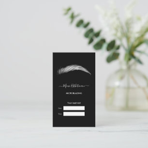 MICROBLADING Salon Appointment card