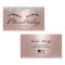 Microblading Silver Drips Rose Gold Typography