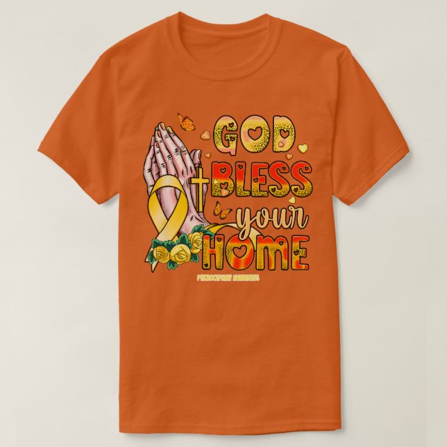 Microcephaly Awareness Awareness god bless faith h T-Shirt (Design Front)