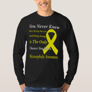 Microcephaly Awareness Yellow Ribbon Support T-Shirt