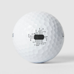 Microchip Geek Golf Balls