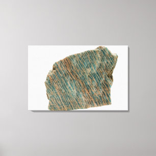 Microcline, Variety Amazonite,  Ontario, Canada Canvas Print