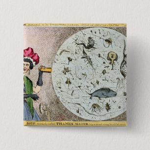 Microcosm dedicated to the London Water 15 Cm Square Badge