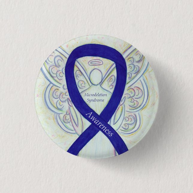 Microdeletion Syndrome Awareness Ribbon Angel Pin (Front)