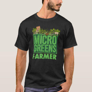 Microgreen Farmers Agriculture Tractor Driving Far T-Shirt