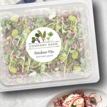 Microgreen Grower Food Labels, Company Name