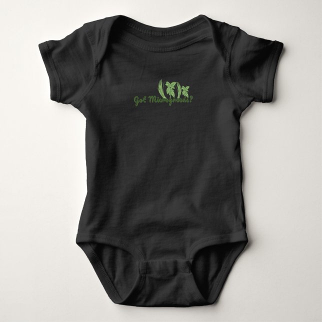 Microgreens Gardening Baby Bodysuit (Front)