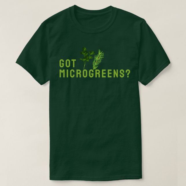 Microgreens Gardening T-Shirt (Design Front)