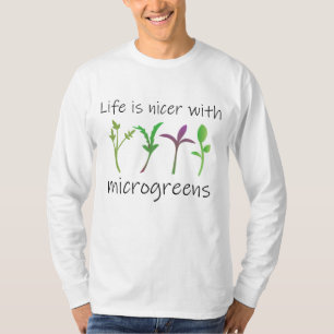 Microgreens Growing Urban Garden Sprouts Microgree T-Shirt