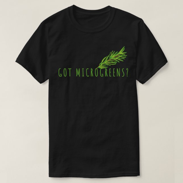 Microgreens Plants Gardening T-Shirt (Design Front)