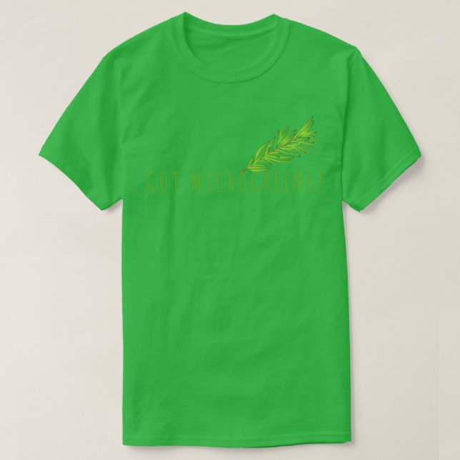 Microgreens Plants Gardening T-Shirt (Design Front)