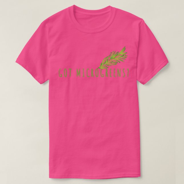 Microgreens Plants Gardening T-Shirt (Design Front)