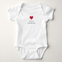 MicroInfluencer Baby Body Suit Red Heart