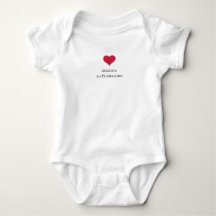 MicroInfluencer Baby Body Suit Red Heart