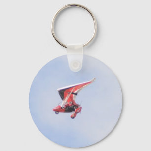 Microlight Aeroplane Key Ring