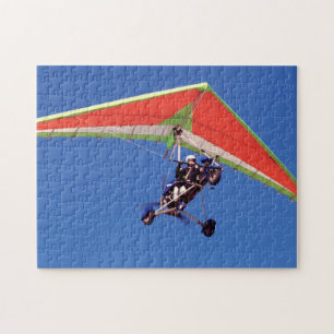 Microlight Flying In Sky, Western Cape Jigsaw Puzzle