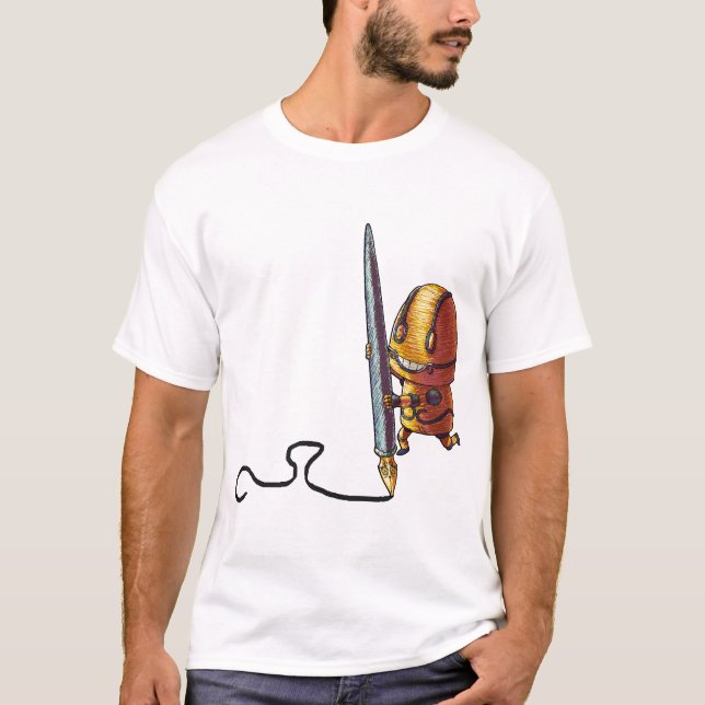 Micromajig Doodle + Logo T-Shirt (Front)