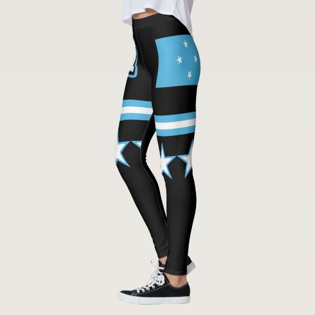 Micronesia Flag Leggings (Left)