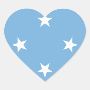 micronesia heart sticker